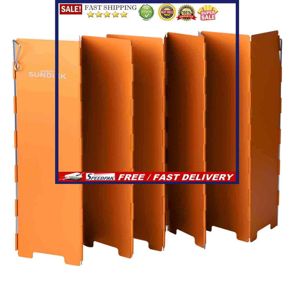 Foldable Camping Stove Windshield Aluminum Alloy Outdoor Gas Cooker Windscr