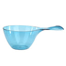 Plastic Water Ladle Anti-skid Handle Transparent Bailer Home Kitchen (Blue)