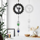 Rotating Wind Chime Novelty Sculpture Wind Chime with Spiral Tail Ball (C) Newly