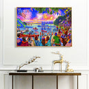 Oil Paint By Numbers Picture DIY Painting Party Abstract Drawing on Canvas