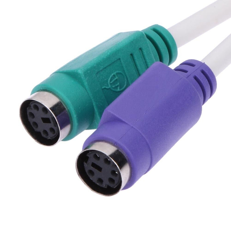 USB to PS2 Mouse Keyboard Converter U-port to Round Port Cable Line Adapter