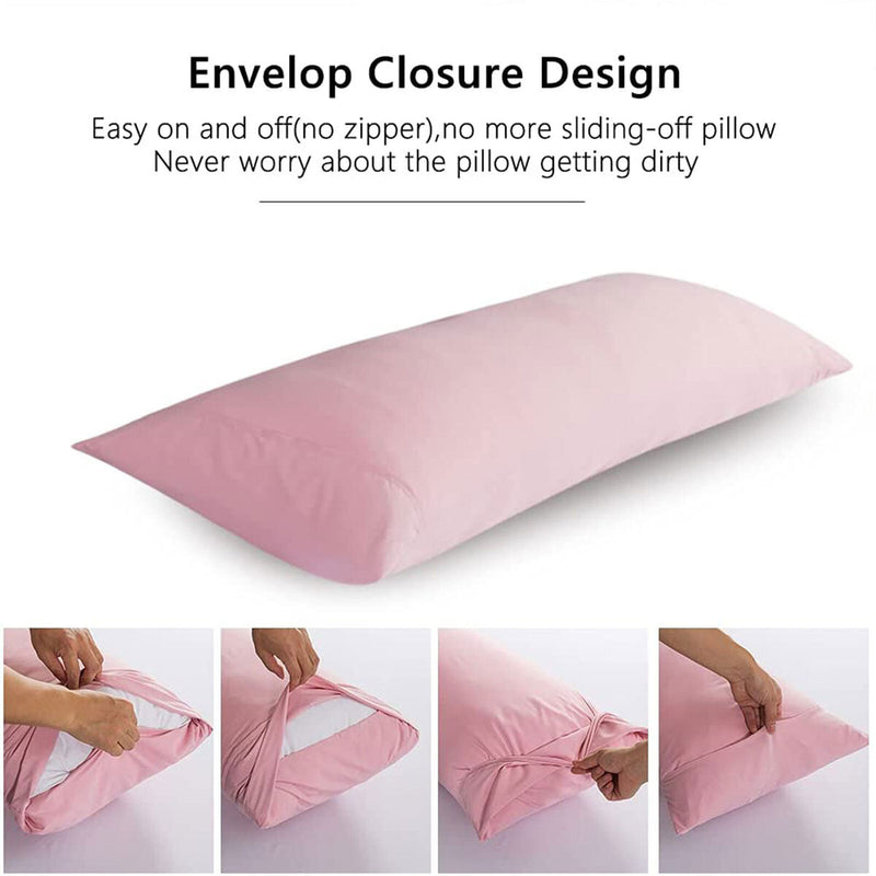 Full Body Pillowcase High-Quality Comfy Breathable Long Bed Throw Pillow Co