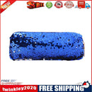 Sequins Pencil Case Cosmetics Bags Women Girl Purse Clutch Pen Bags (Blue)