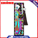5D DIY Special Shape Drill Witch Cat Bookmark Tassels Rhinestone Mark Handcraft