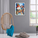 5D DIY Cartoon Snowman Full Round Drill Diamond Painting Kit Artwork Craft