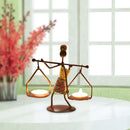 Creative Retro Metal Candle Holder Home Romantic Candlestick Ornaments (C) Newly