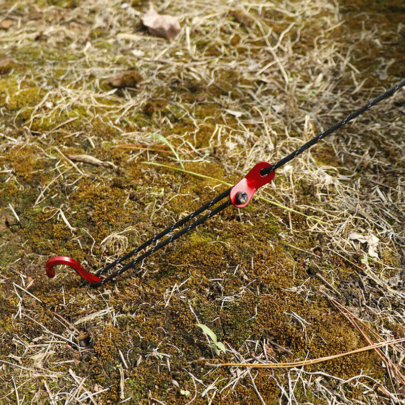 4mm Camping Tent Reflective Wind Rope Buckle Ground Nail Set Camping Accessories