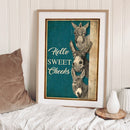3 Strands DIY Full Embroidery Three Donkey Stamped Cross Stitch Craft Home Decor