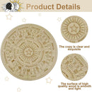 Wooden Divination Pendulum Board Metaphysical Altar Art Ornaments (B 25cm)