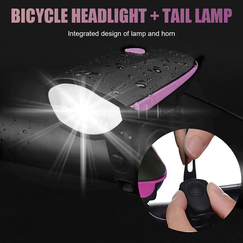XPG LED MTB Bike Front Light 5W 240LM Head Lamp Bicycle Cycling Horn Headlights