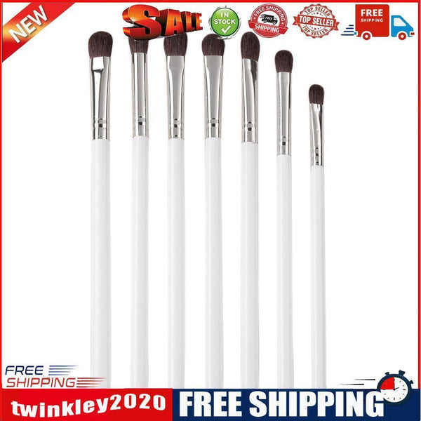 7pcs Soft Hair Wood Handle Eyeshadow Brush Cosmetics Makeup Brushes Set (E)