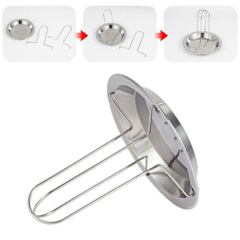 Roast Chicken Holder Steel Upright Roaster Rack BBQ Stand Sale Hot Z8O4