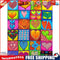 Abstract Hearts Oil Paint By Numbers Kits Canvas Picture Wall Art DIY Craft