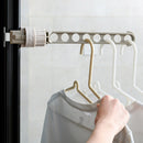 Clothes Hanger Drying Rack Wall Mounted Bathroom Space Saving Laundry Organizer