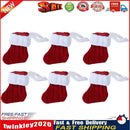 6pcs/Set Christmas Tableware Cover Spoon Fork Knitwear Sock Storage Decor Newly