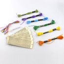 6pcs Wooden Blank Bookmark Slices Rectangle DIY Cross Stitch Hanging Orname