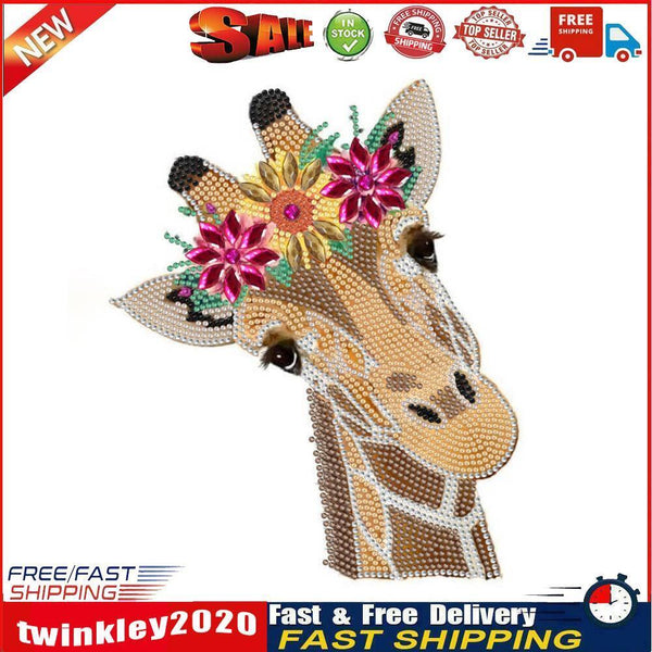 5D DIY Partial Special Shaped Drill Diamond Painting Giraffe Craft (HB244) Newly