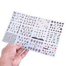 12 sheets Manicure Halloween Water Transfer Nail Art Decoration Stickers