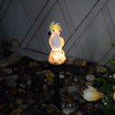 Solar Power LED Parrot Lawn Light Waterproof Garden Landscape Lamp (Yellow)