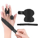 Pain Relief Finger Splint Fracture Protection Brace Corrector Belt (Black) Newly