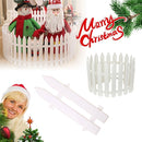 Plastic White PVC Christmas Tree Fence Decorative Barrier Garden Guardrail