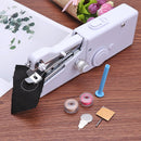 Portable Mini Handheld Electric Sewing Machine Set w/Pins Scissors Bobbins