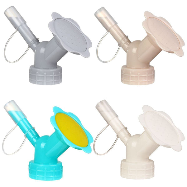 Dual Head Cute Sprinkler Cap Mini Watering Can Plant Bottle Watering Spout