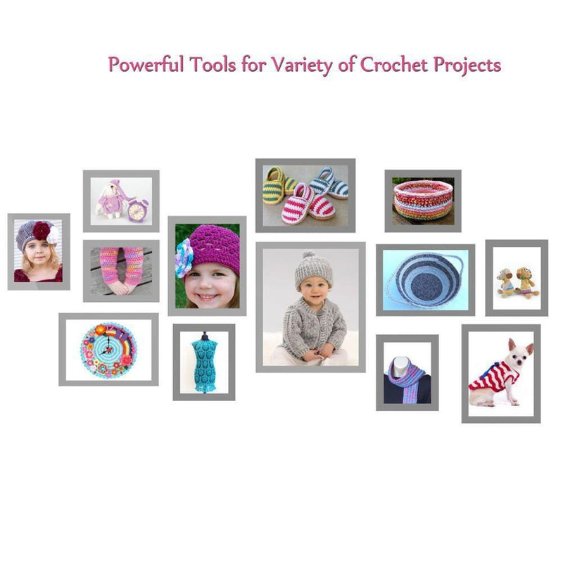 DIY Aluminum Crochet Needles Sweater Knit Weave Craft Sewing Needles Set Kit 150.00 *