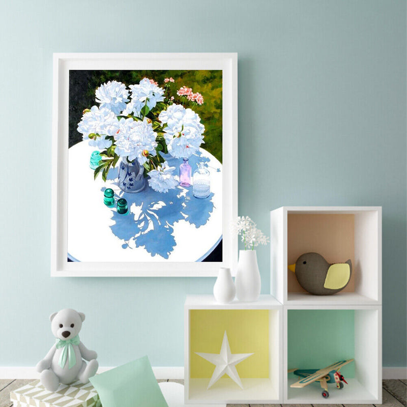 Bouquet on Table Oil Paint By Number Kit DIY Frameless Drawing Picture for Ad