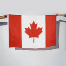 Polyester Canada Flags Red Maple Leaf Canadian National Hanging Banner 90x150cm