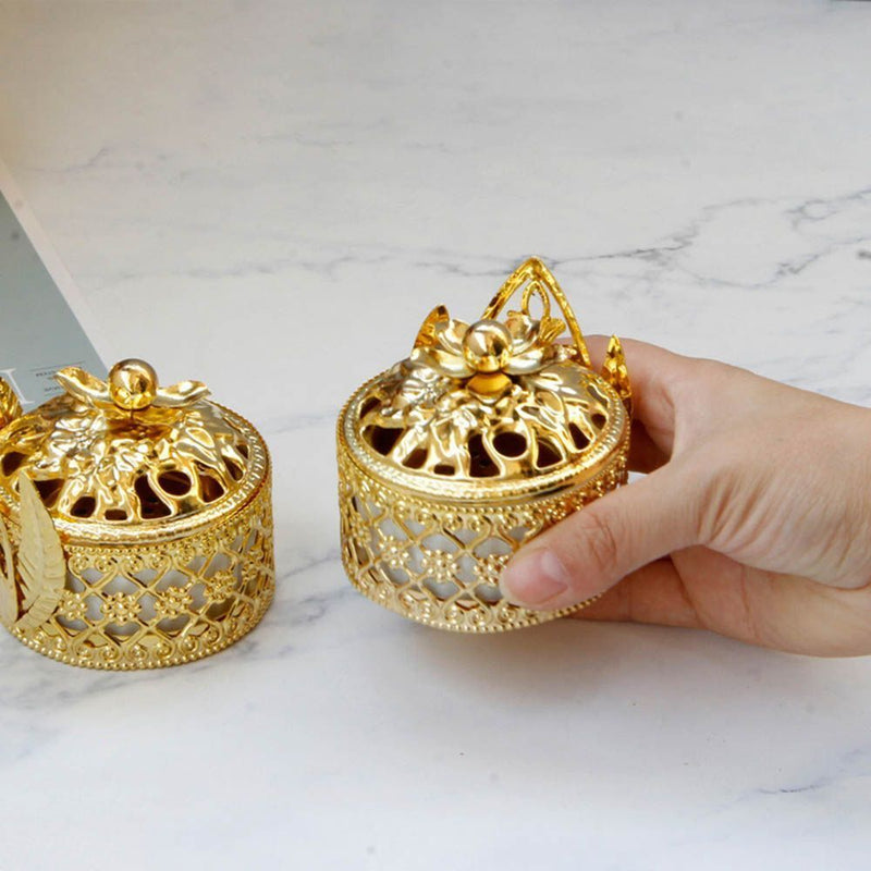 Aromatherapy Furnace Censer Holder Metal Incense Burner Tower Incense Burners