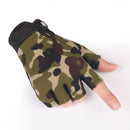 Men Anti Slip Tactics Fitness Sport Half Finger Gloves (Camouflage) Newly