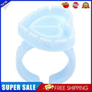 100pcs Heart Eyelash Extension Glue Ring Holder Eyelash Glue Cup (Blue)