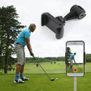 360 Rotating Golf Swing Training Recording Aids Phone Clip Holder (Black) Newly