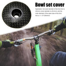 Bicycle Headset Stem Top Cap Carbon Fiber Fork 1 1/8 inch MTB Cover Bolts Newly