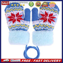 Warm Baby Kids Knitted Elastic Thicken Ski Casual Mittens Gloves(Sky Blue)