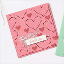2pcs Metal Cutting Dies Stencil Stamps DIY Craft Heart Flower Embossing (C)
