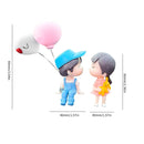 Couple Ornament Cartoon Car Dashboard Decors Lovely Kiss Boy and Girl (02)