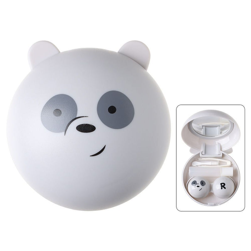DIY Cute Mini Soaking Storage Travel Holder Contact Lens Box Mirror Lens Case