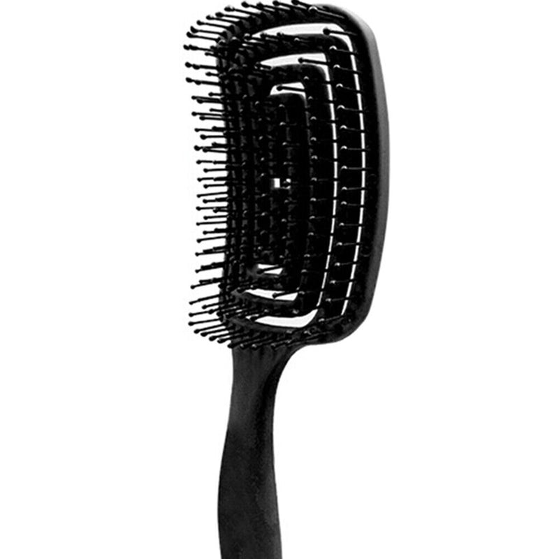 Arc Massage Comb Wide Teeth Anti-static Styling Smooth Hair Combs (Black) Newly