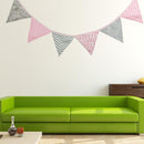 12 Flags Triangular Red Flag Bunting Wedding Birthday Party Home Decoration