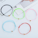Multicolor Relationship Family Star Heart Bracelet Bangle Rope String Lucky