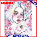 Diamond Painting Girl 5D DIY Full Round Mosaic Art Rhinestone Picture 30x40cm