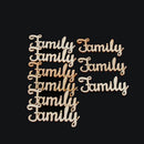 Script Alphabet Tree Crafts Wedding Wooden Letters DIY Family Word Decorations