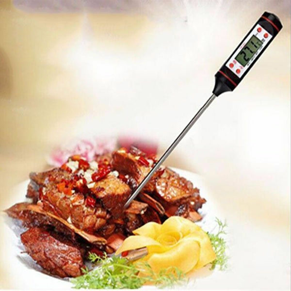 Barbecue Kitchen Thermometer BBQ Tools LCD Digital Cooking Probe Food Meat WFEU