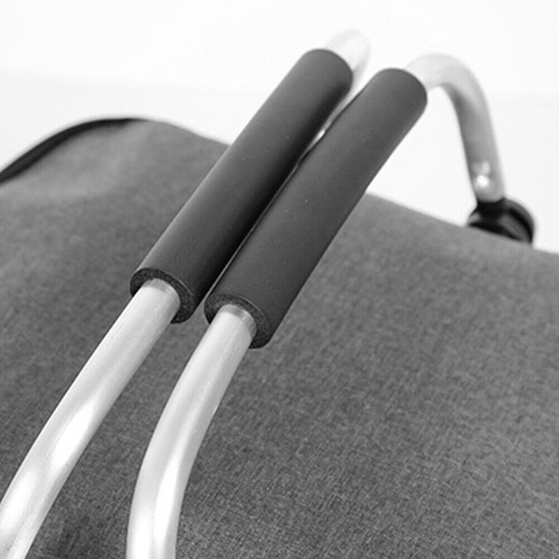 Folding Picnic Basket Outdoor BBQ Travel Camp Storage Box Organizer (Grey) Newly