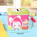 Metal Cute Gifts Square Saving Cash Coin Piggy Bank Cartoon Money Boxes