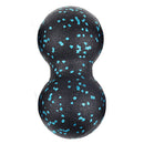 Peanut Massage Ball Body Fascial Yoga Exercise Fitness Ball (Black Blue) Newly