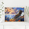 50x40cm DIY Landscape Digital Oil Drawing Frameless Picture Home Wall Decor