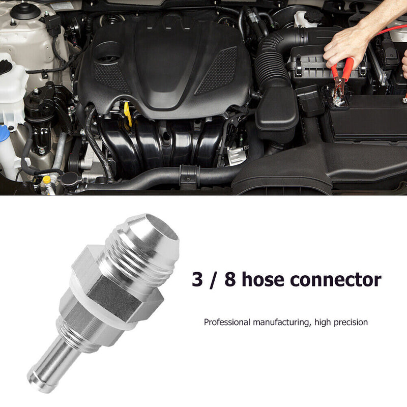 Male Flare Bulkhead to AN8 - 3/8 Hose Barb Fitting Car Fuel Tank Connector